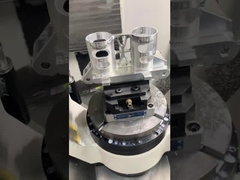 Mordazas de aluminio azul para tornillo de banco, fijaciones de torneado CNC manuales para corte ligero