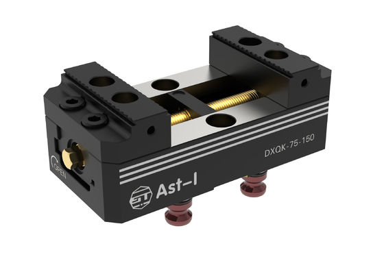 Mordazas de tornillo de banco de cola de milano reversibles de tornillo de banco autocentrante vertical para trabajo CNC de 5 ejes